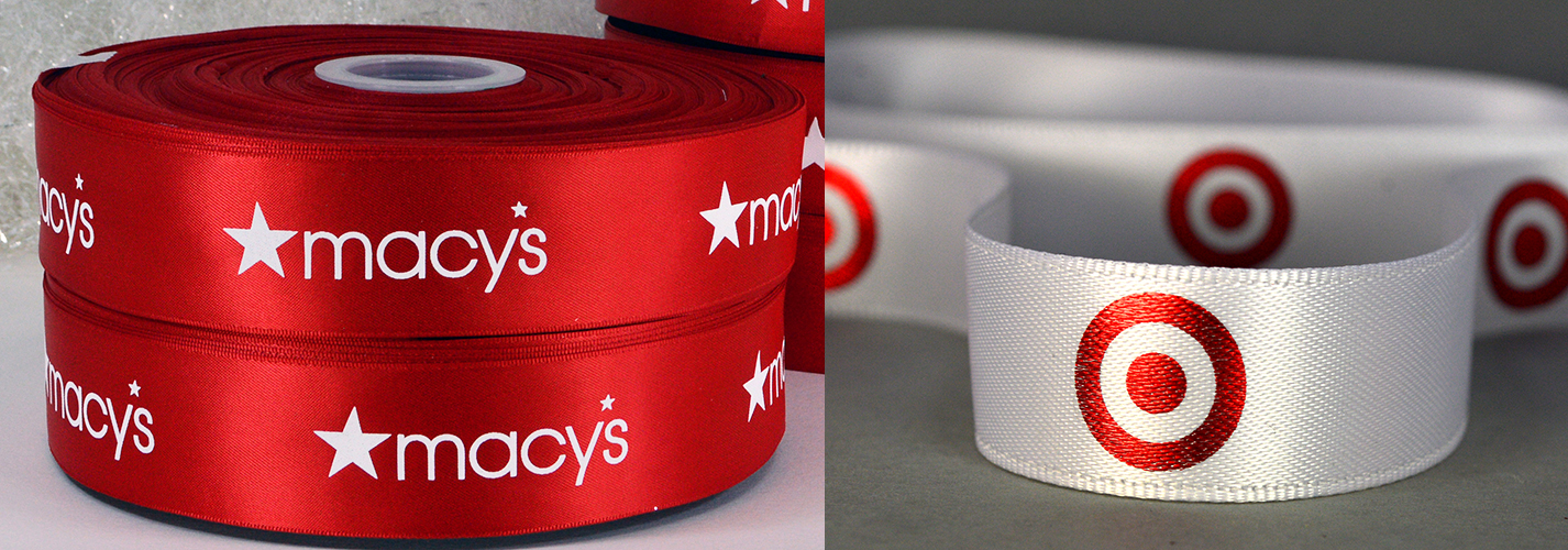 Red Custom Logo Ribbon